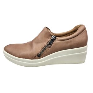 Naturalizer Sierra Hidden Wedge Sneaker Women's Size 6.5 Or 7 Pink Tan See Descr